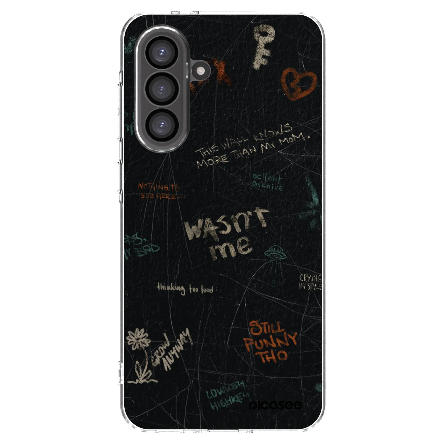 Picasee silikonový průhledný obal pro Samsung Galaxy A56 5G A566B - CONFESSION