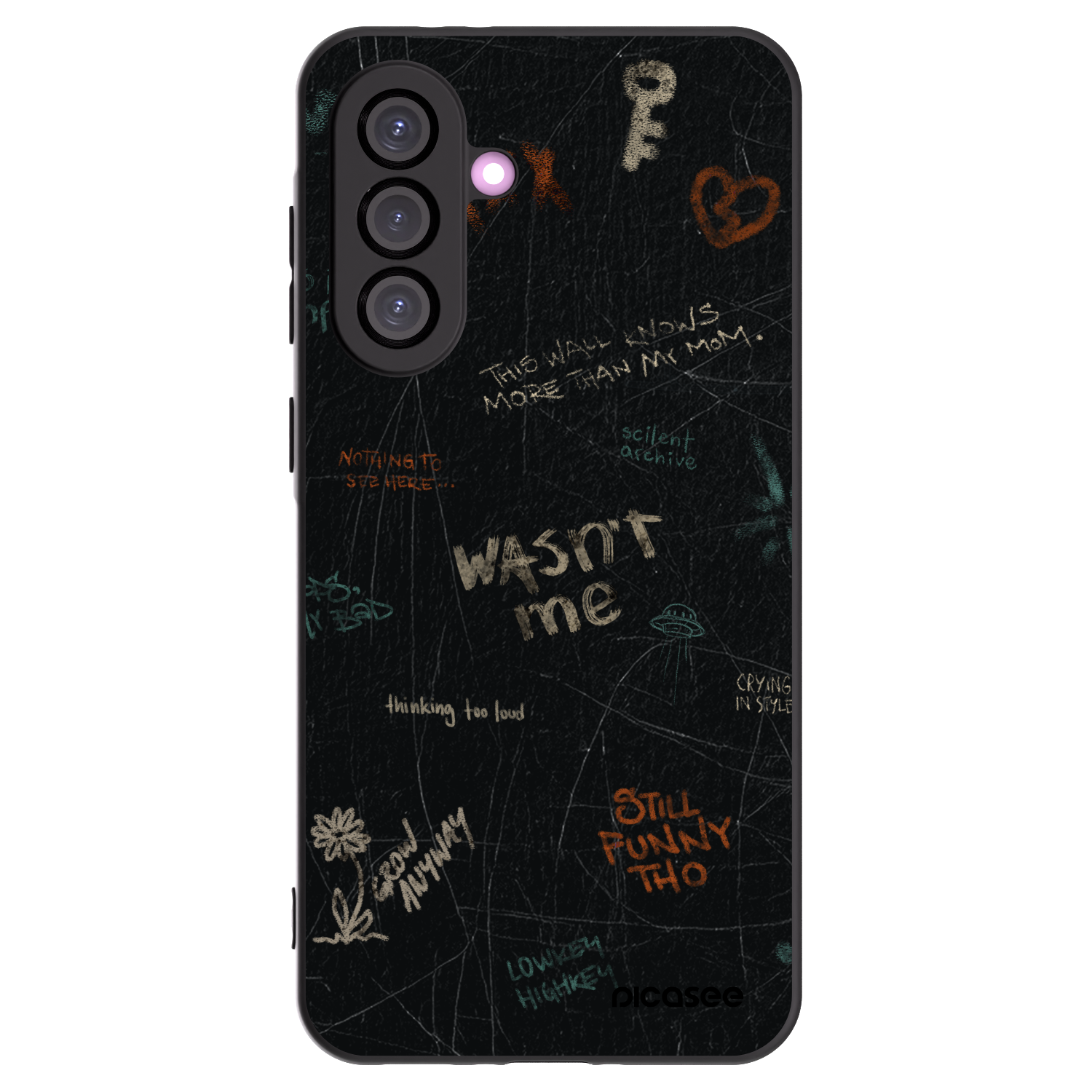 Picasee silikonový černý obal pro Samsung Galaxy A36 5G - CONFESSION