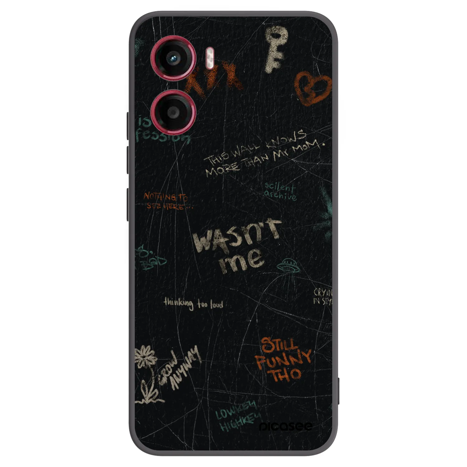 Picasee silikonový černý obal pro Motorola Moto G05 - CONFESSION