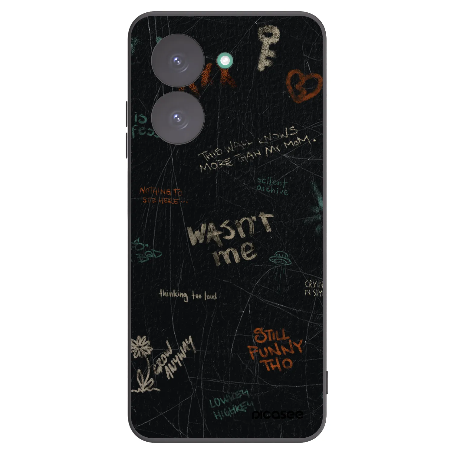 Picasee silikonový černý obal pro Xiaomi Redmi A5 - CONFESSION