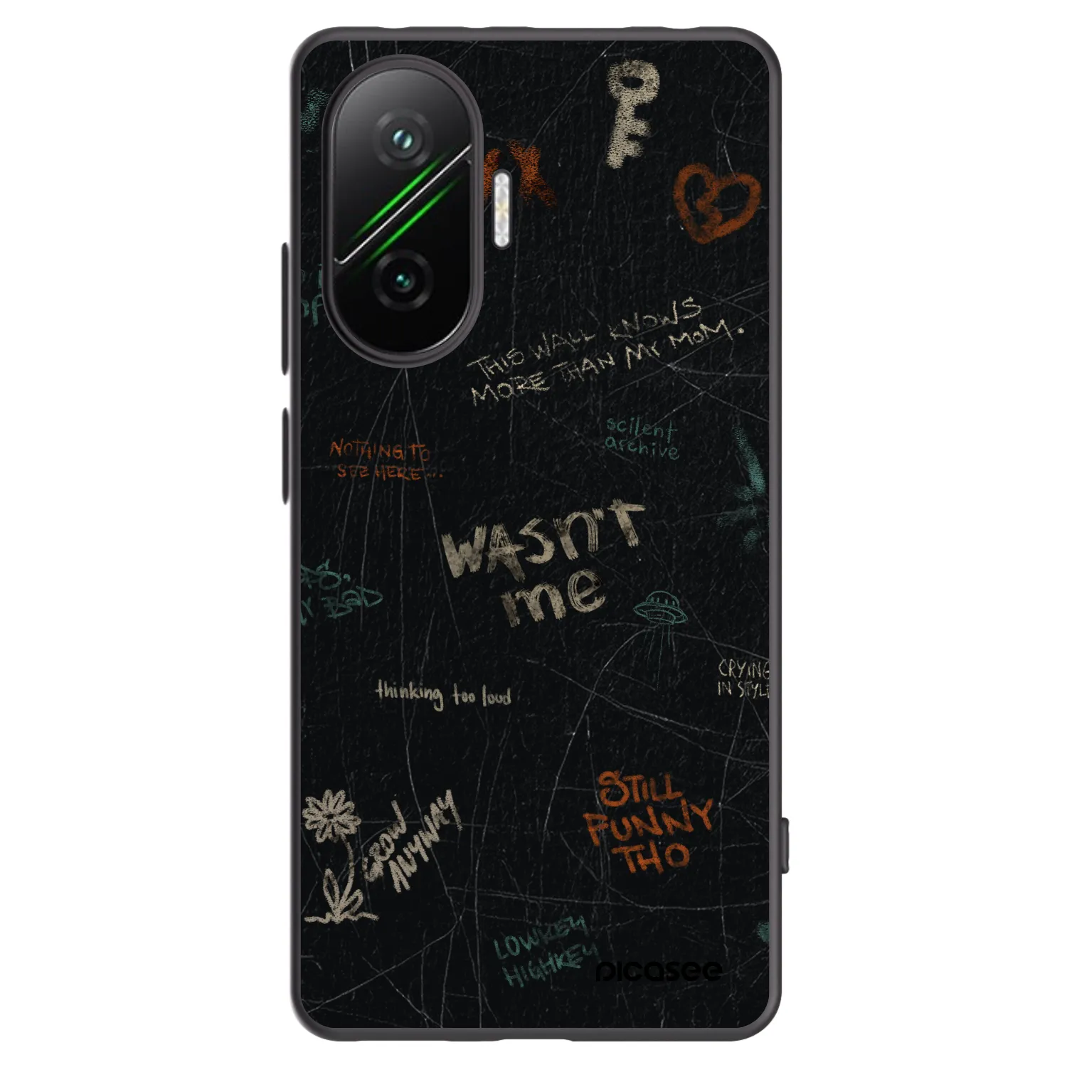 Picasee silikonový černý obal pro Xiaomi Poco F7 5G - CONFESSION