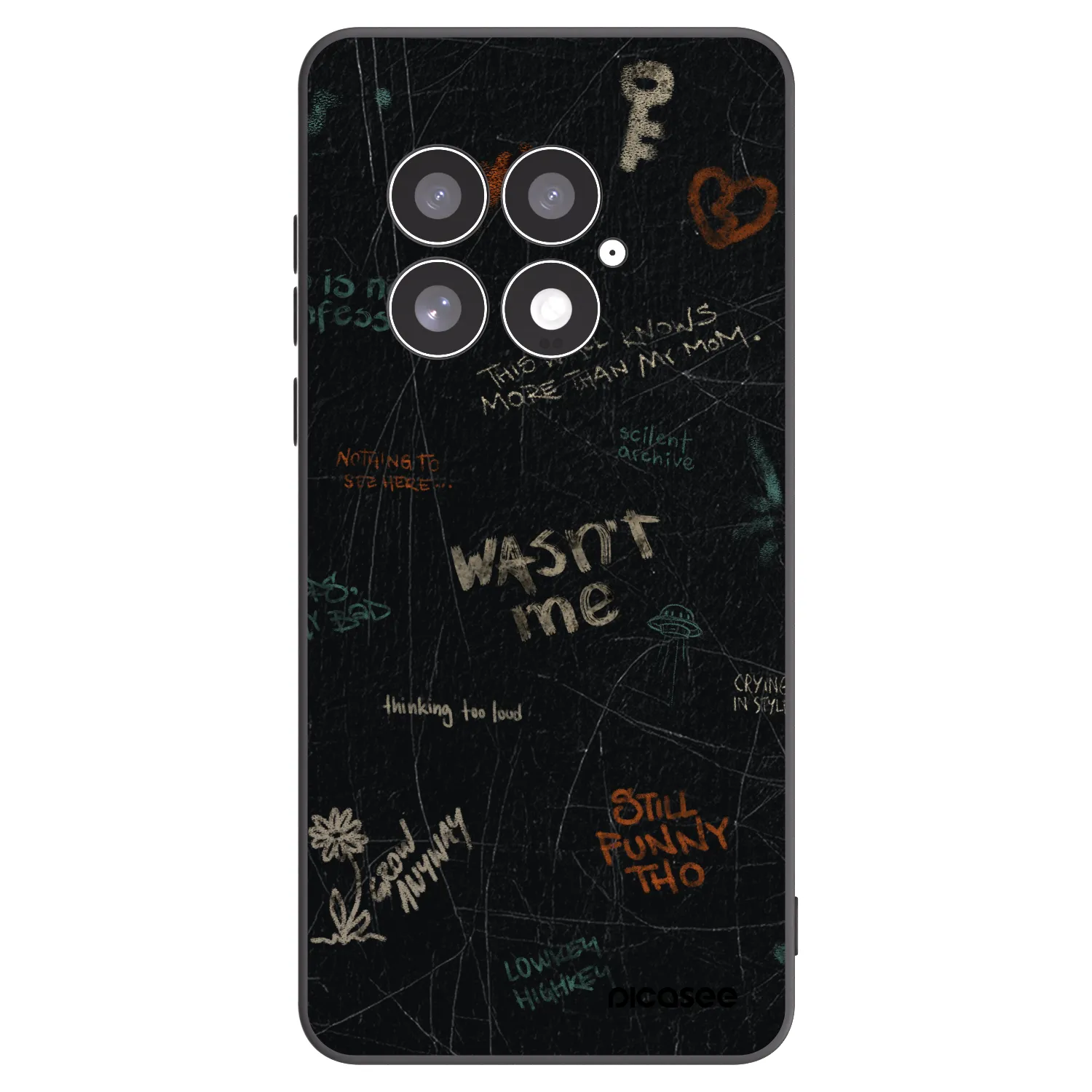Picasee silikonový černý obal pro OnePlus 13 5G - CONFESSION
