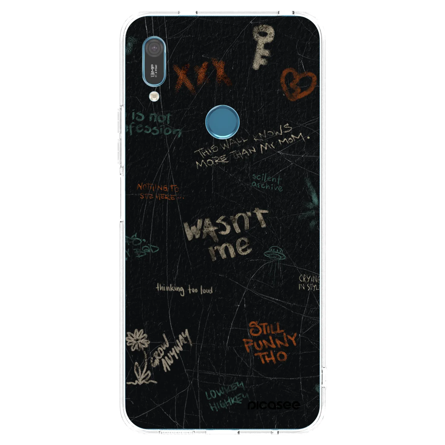 Picasee silikonový průhledný obal pro Huawei Y6 2019 - CONFESSION