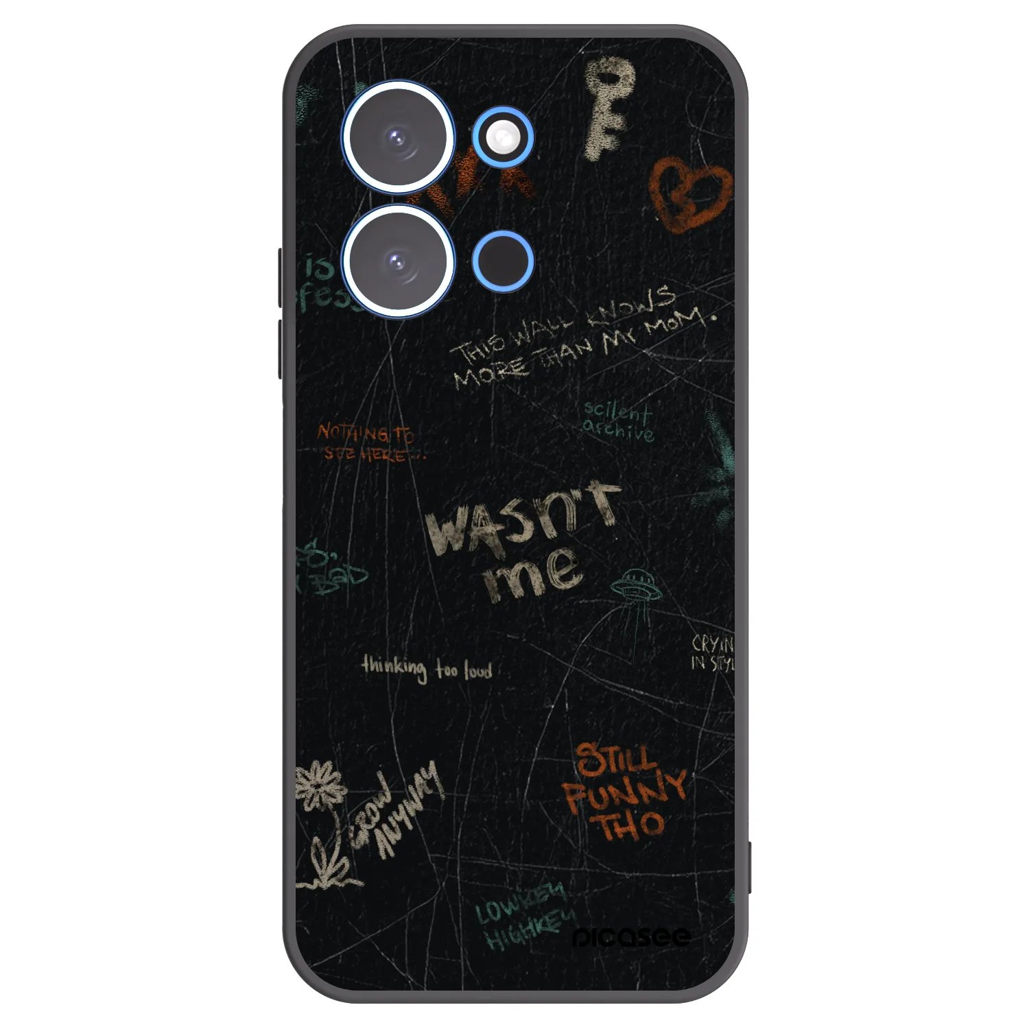 Picasee silikonový černý obal pro Xiaomi Redmi 15C 4G - CONFESSION