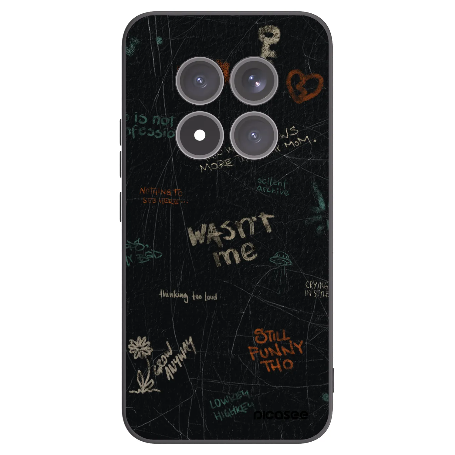 Picasee silikonový černý obal pro Xiaomi Redmi Note 15 Pro+ - CONFESSION
