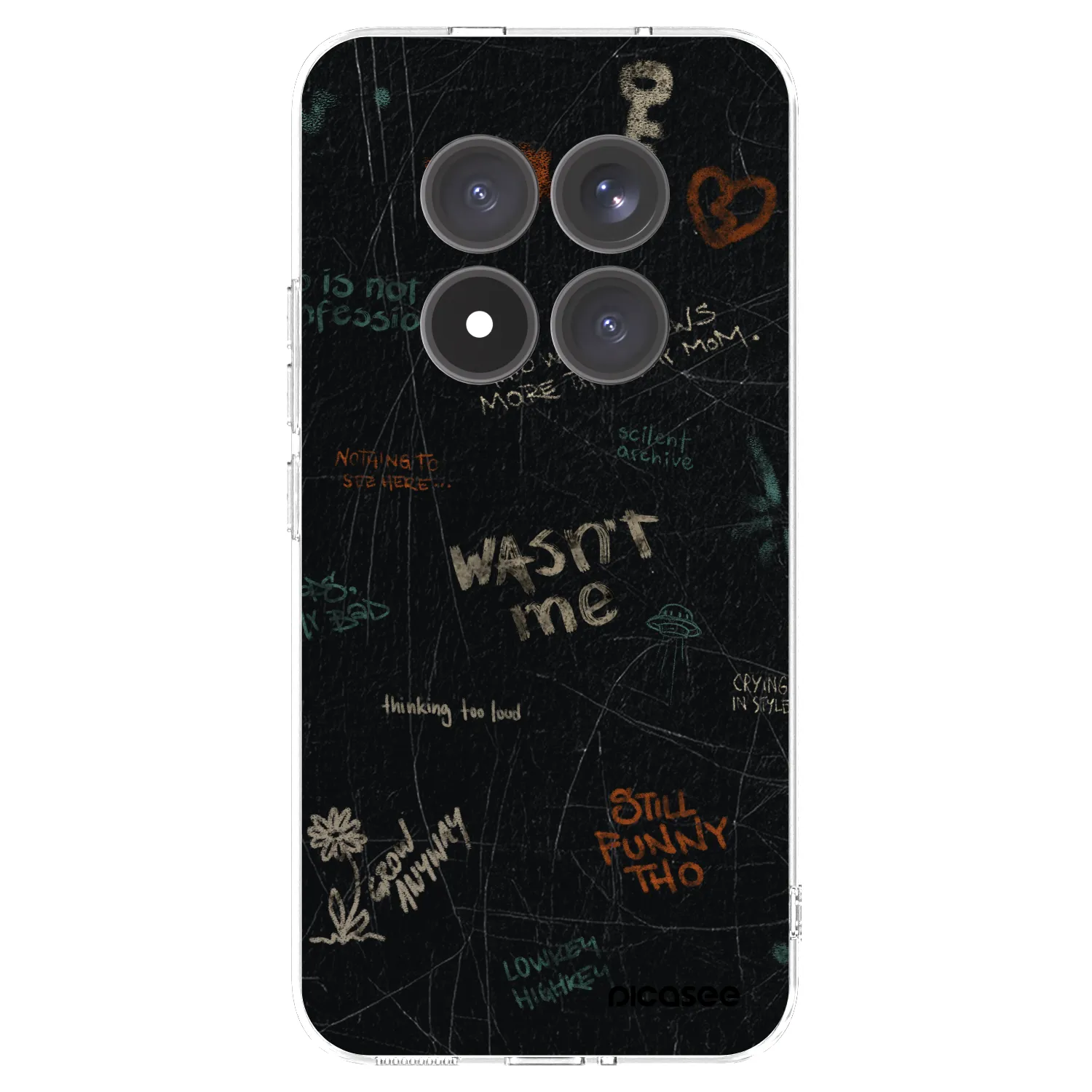 Picasee silikonový průhledný obal pro Xiaomi Redmi Note 15 Pro+ - CONFESSION