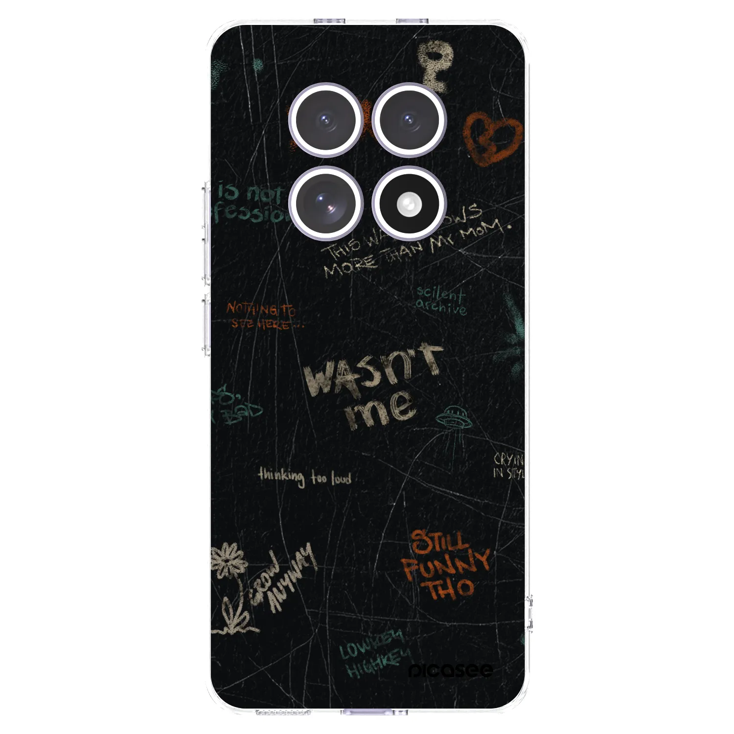 Picasee silikonový průhledný obal pro Xiaomi Redmi Note 15 - CONFESSION