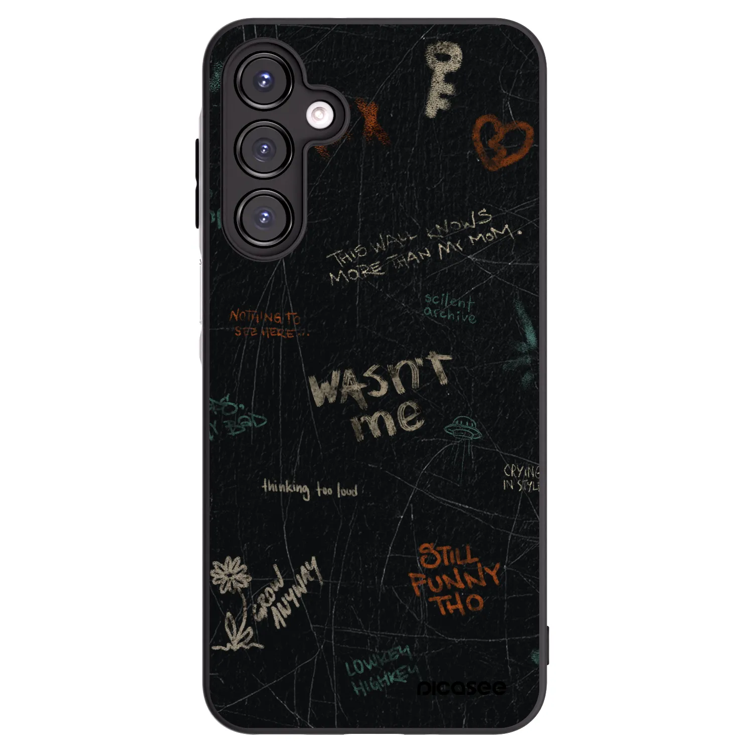 Picasee silikonový černý obal pro Samsung Galaxy A16 4G - CONFESSION