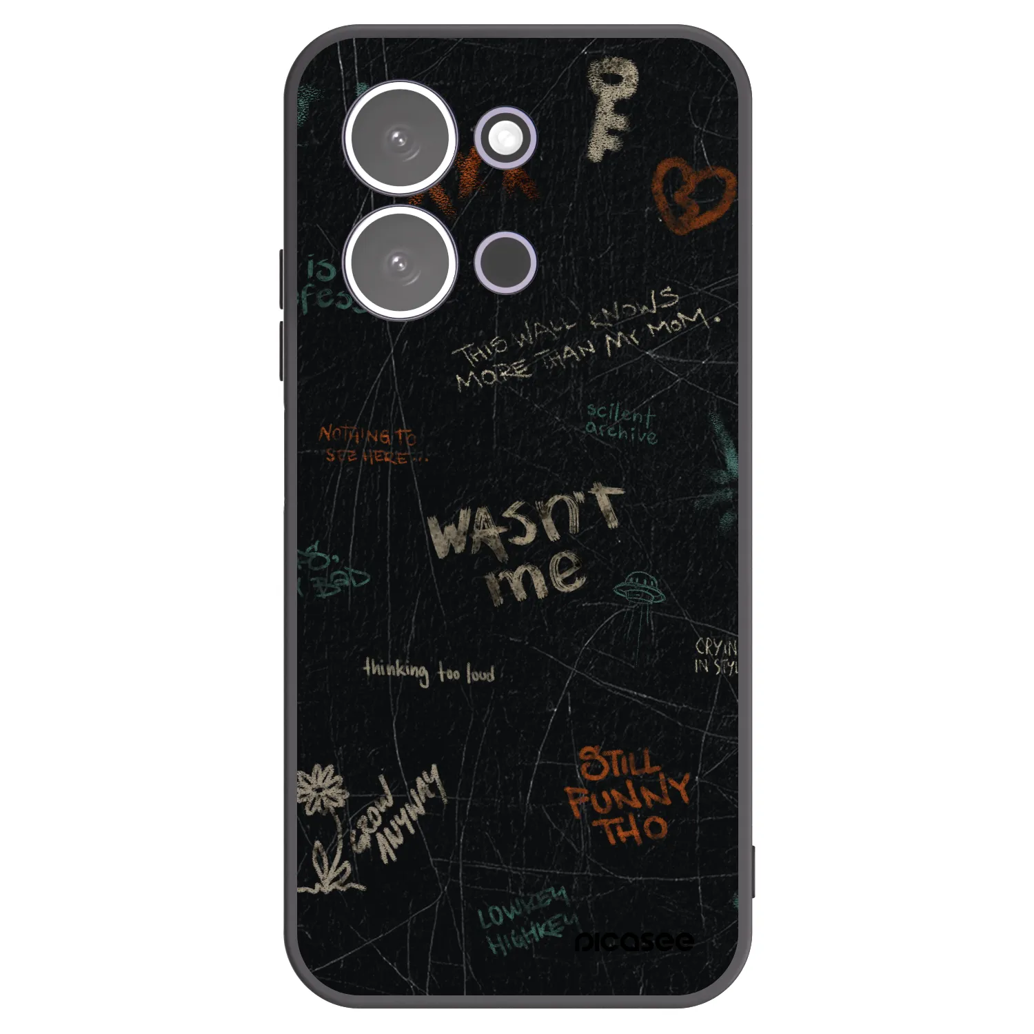 Picasee silikonový černý obal pro Xiaomi Redmi 15C 5G - CONFESSION