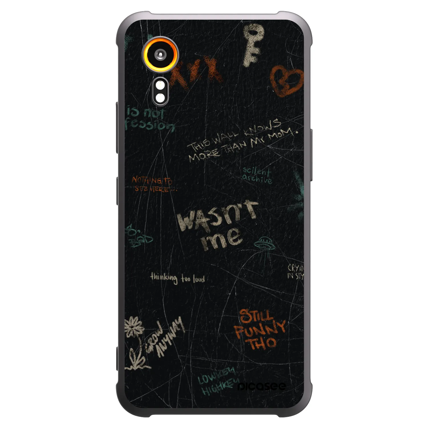 Picasee silikonový černý obal pro Samsung Galaxy Xcover 7 - CONFESSION