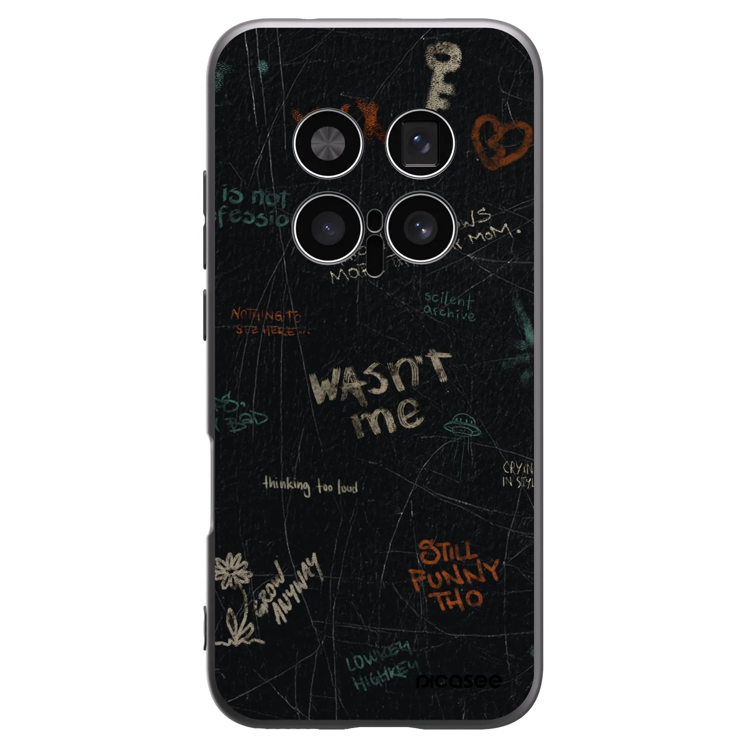 Picasee silikonový černý obal pro Honor Magic8 Pro 5G - CONFESSION