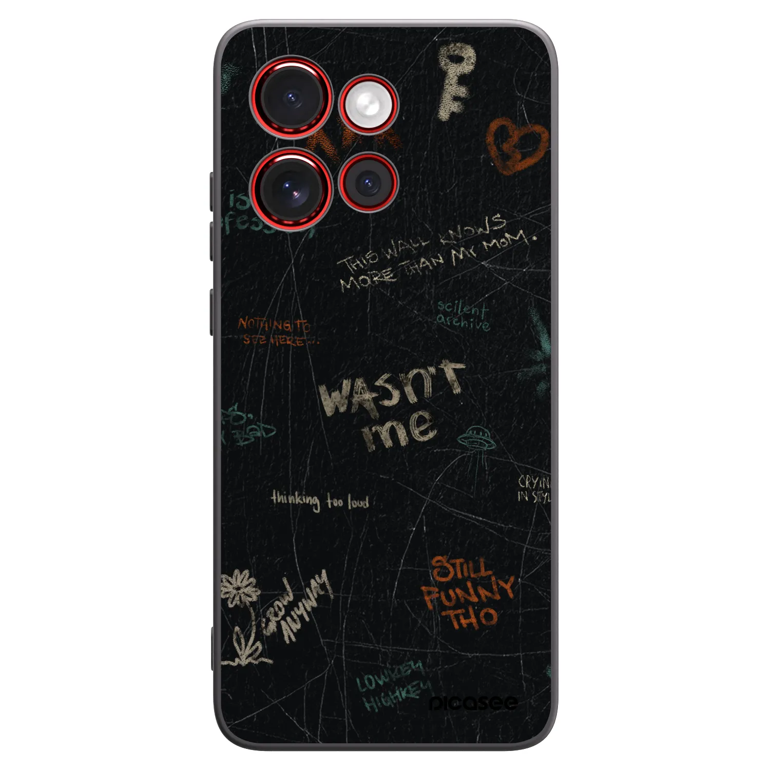 Picasee silikonový černý obal pro Motorola Edge 60 Neo 5G - CONFESSION