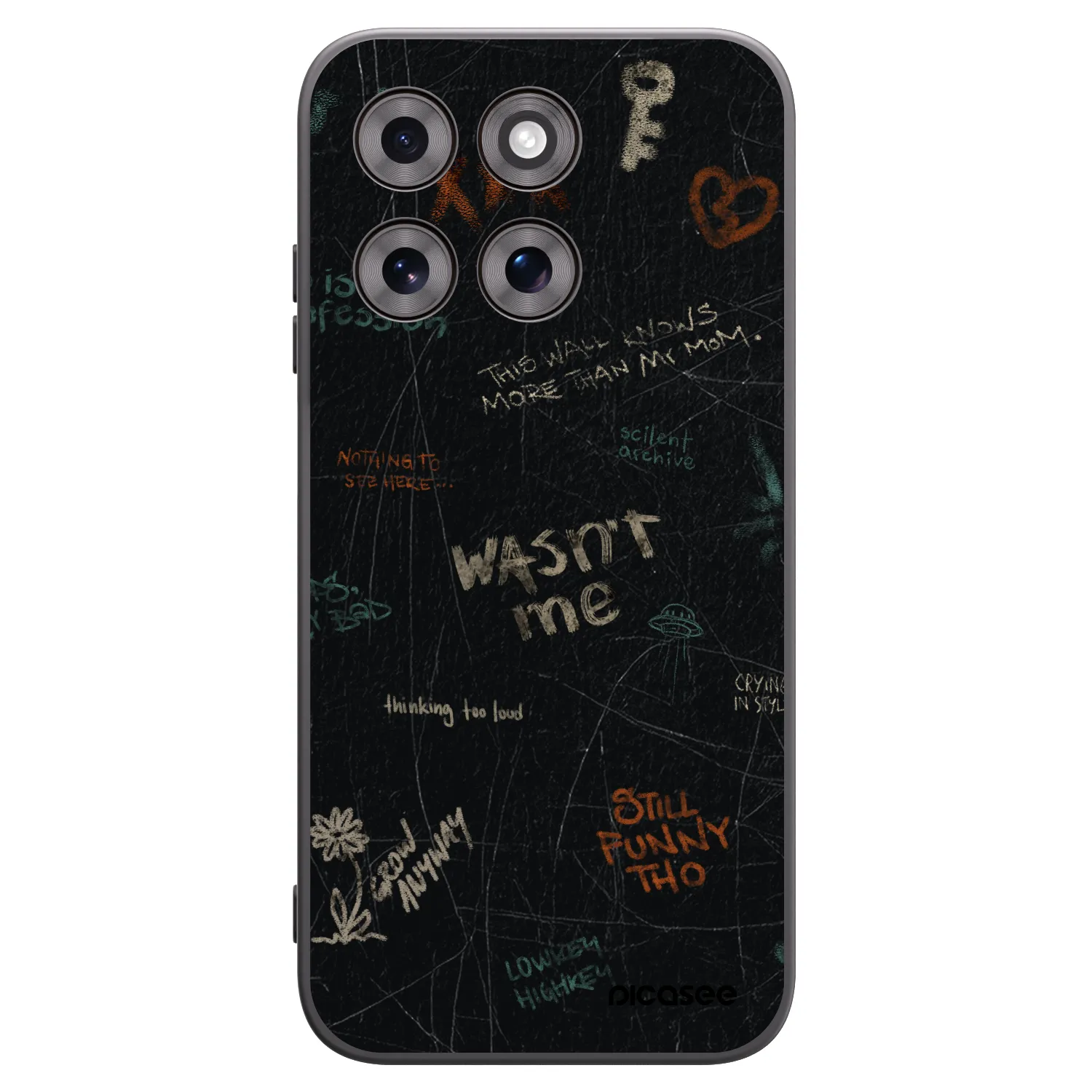 Picasee silikonový černý obal pro Motorola Moto G77 - CONFESSION