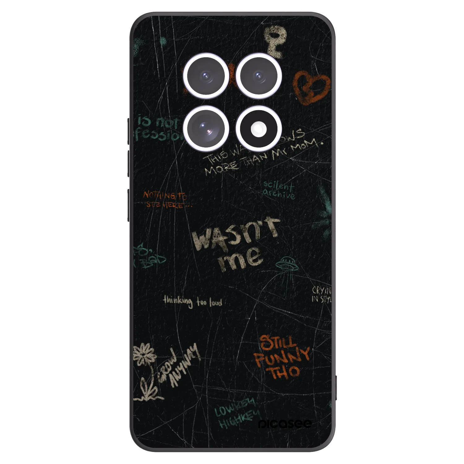 Picasee silikonový černý obal pro Xiaomi Redmi Note 15 5G - CONFESSION