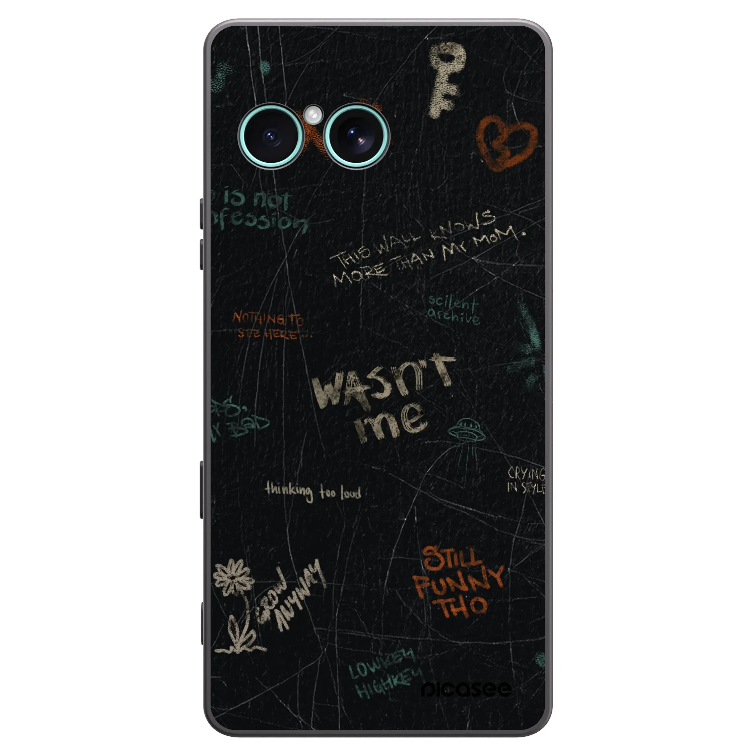 Picasee silikonový černý obal pro Sony Xperia 10 VII - CONFESSION
