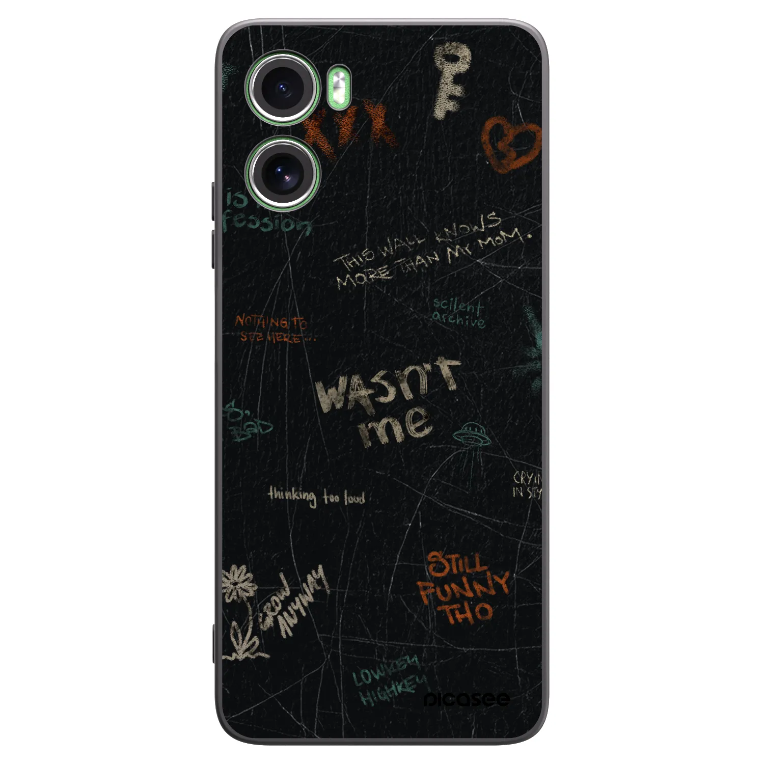 Picasee silikonový černý obal pro Motorola Moto G06 - CONFESSION