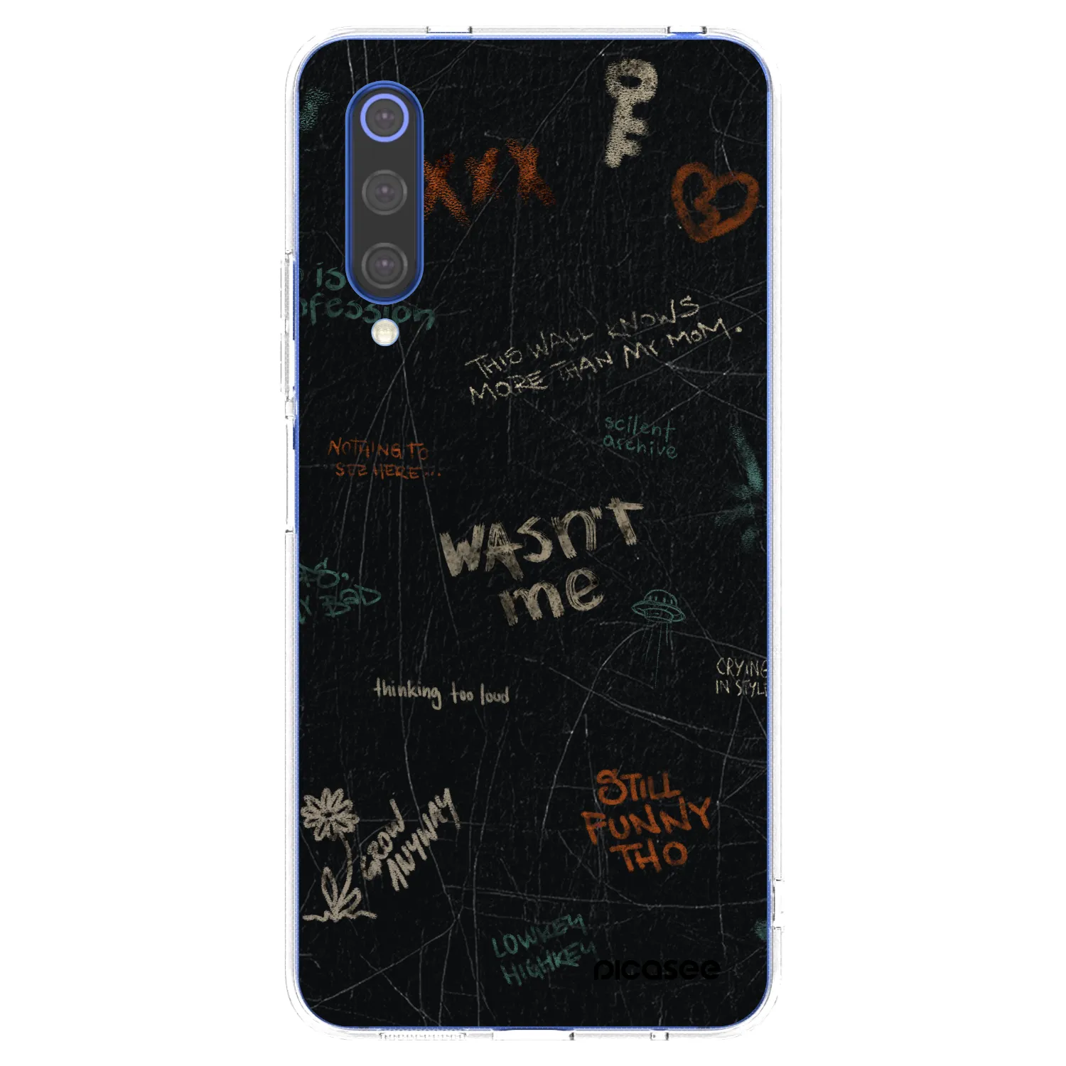 Picasee silikonový průhledný obal pro Xiaomi Mi 9 SE - CONFESSION