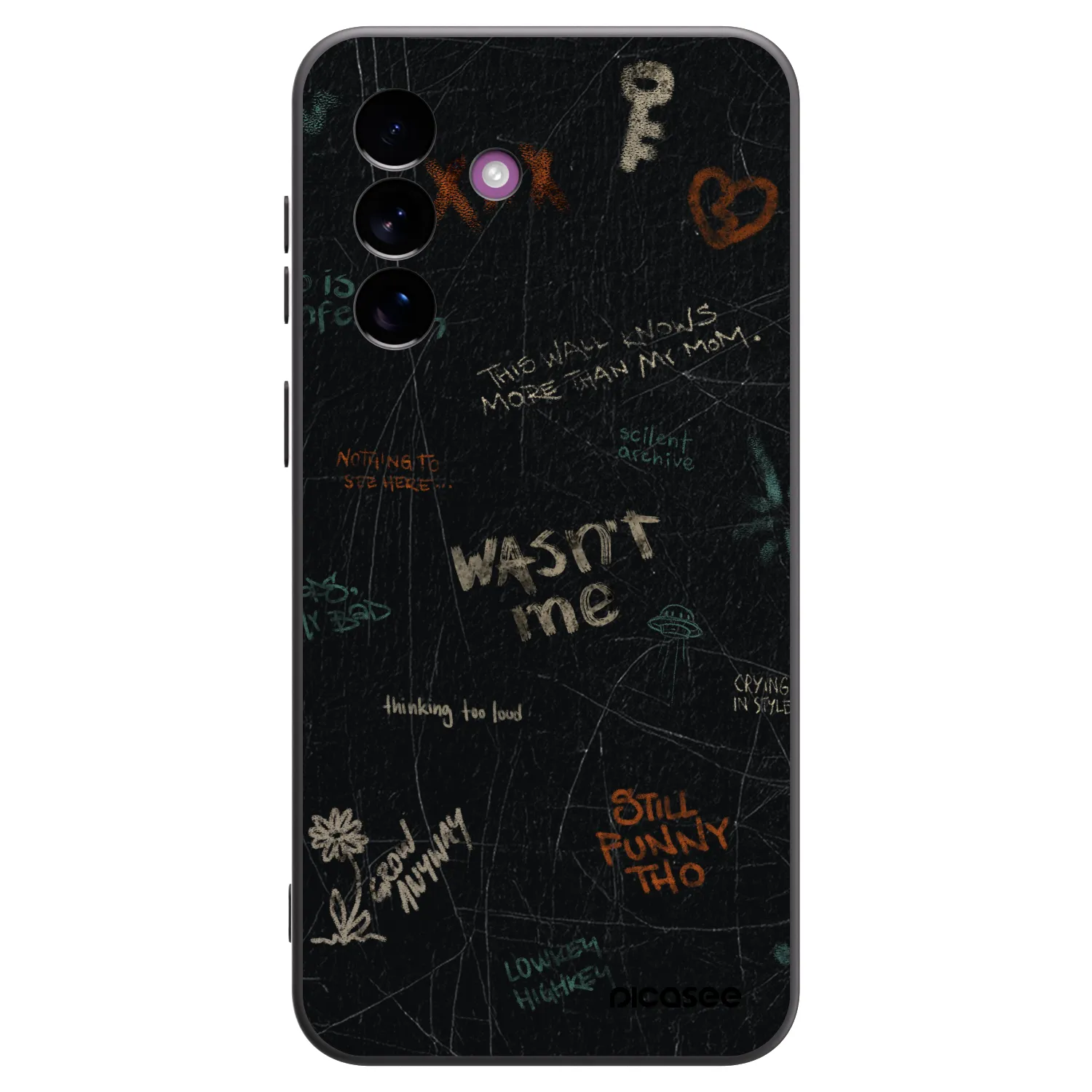 Picasee silikonový černý obal pro Samsung Galaxy A37 - CONFESSION