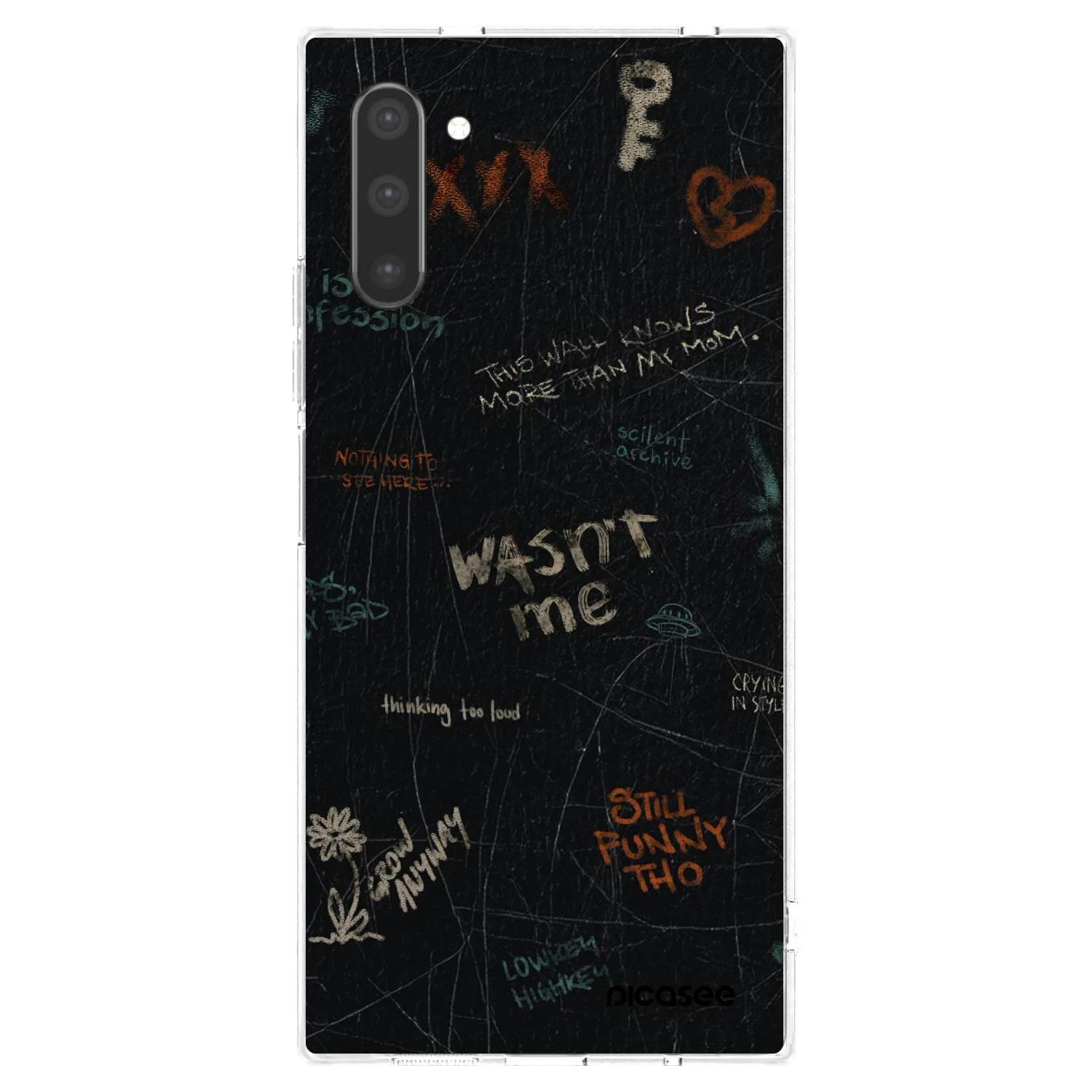Picasee silikonový průhledný obal pro Samsung Galaxy Note 10 N970F - CONFESSION
