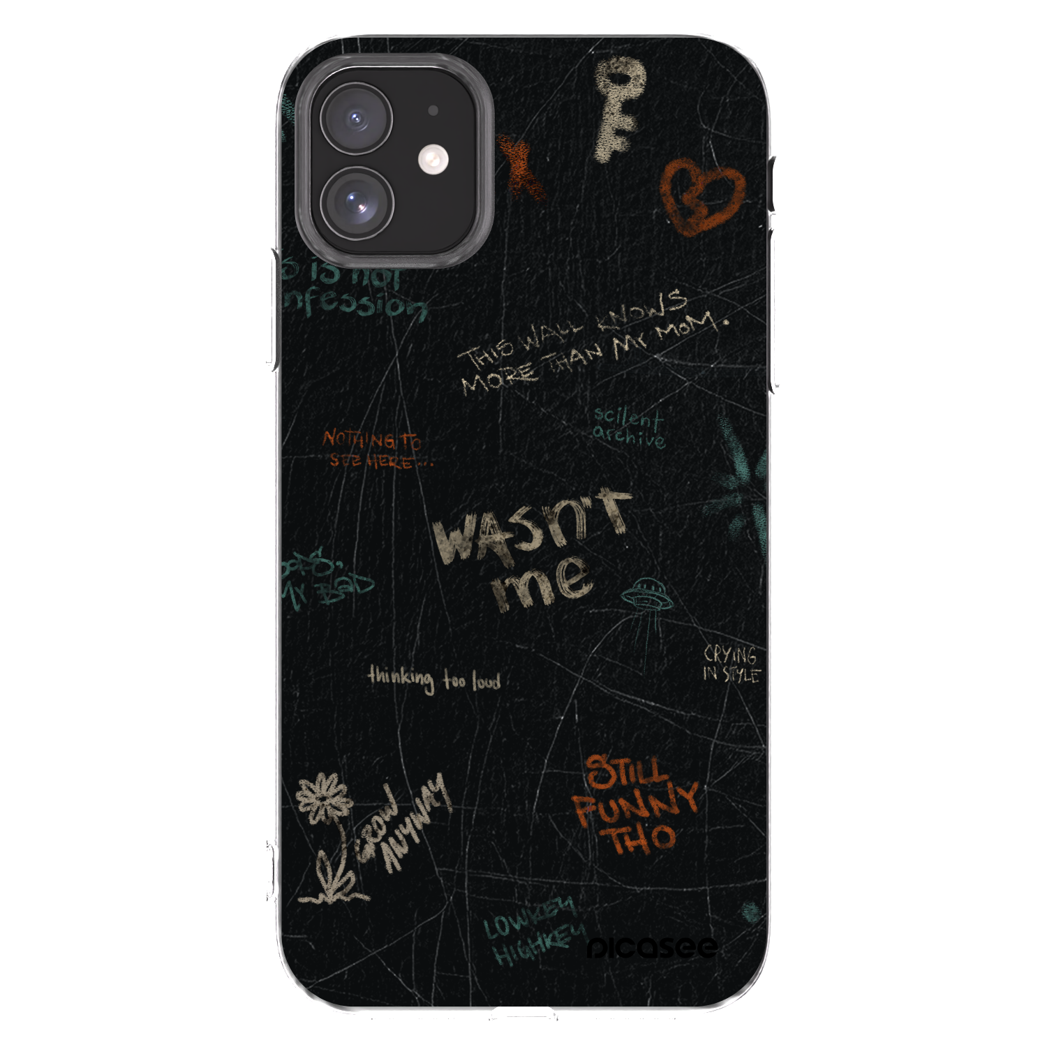 Picasee silikonový průhledný obal pro Apple iPhone 11 - CONFESSION