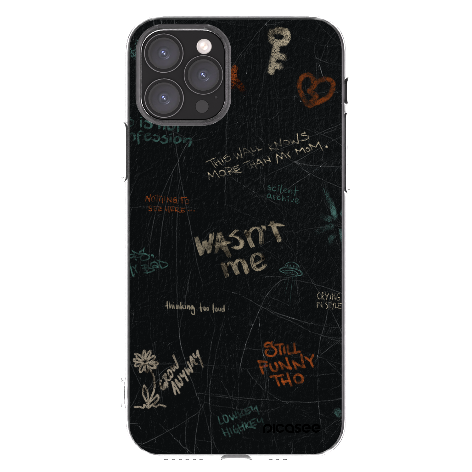 Picasee silikonový průhledný obal pro Apple iPhone 11 Pro - CONFESSION