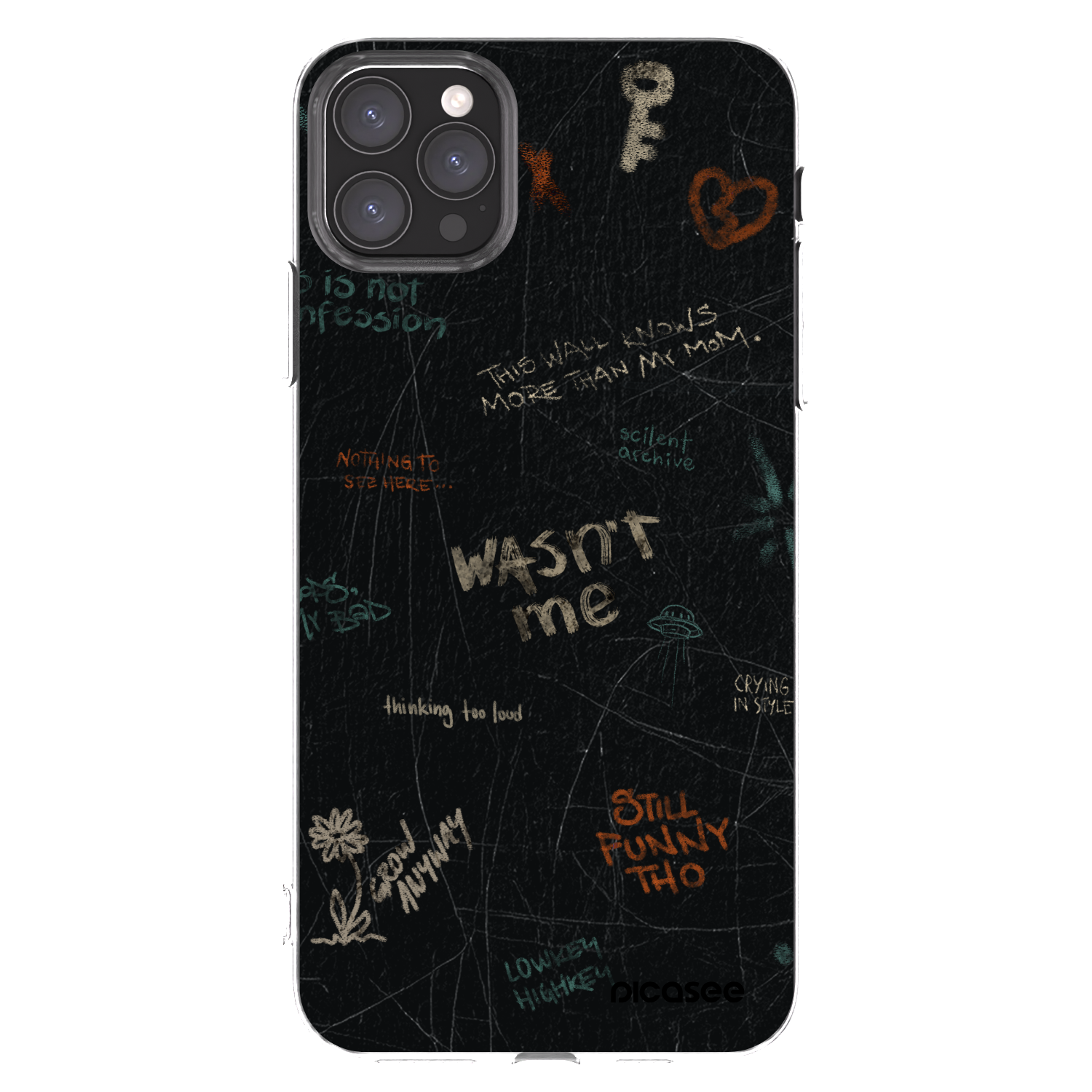 Picasee silikonový průhledný obal pro Apple iPhone 11 Pro Max - CONFESSION