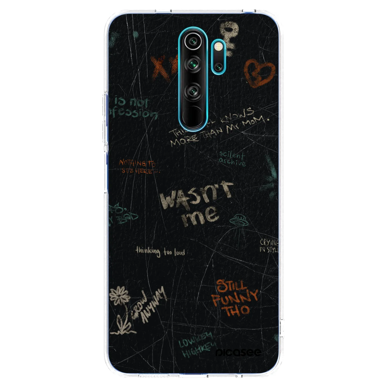 Picasee silikonový průhledný obal pro Xiaomi Redmi Note 8 Pro - CONFESSION