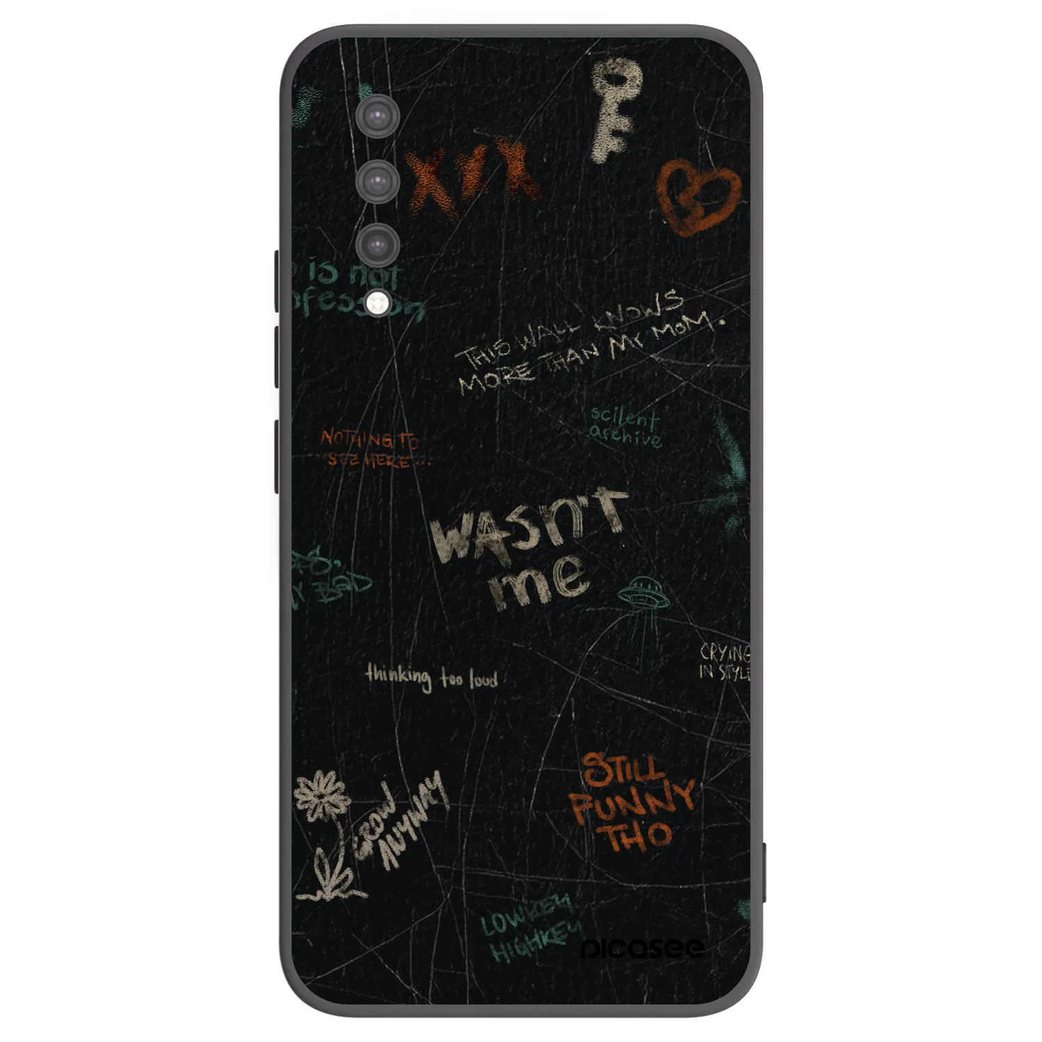 Picasee silikonový černý obal pro Xiaomi Mi 9 Lite - CONFESSION