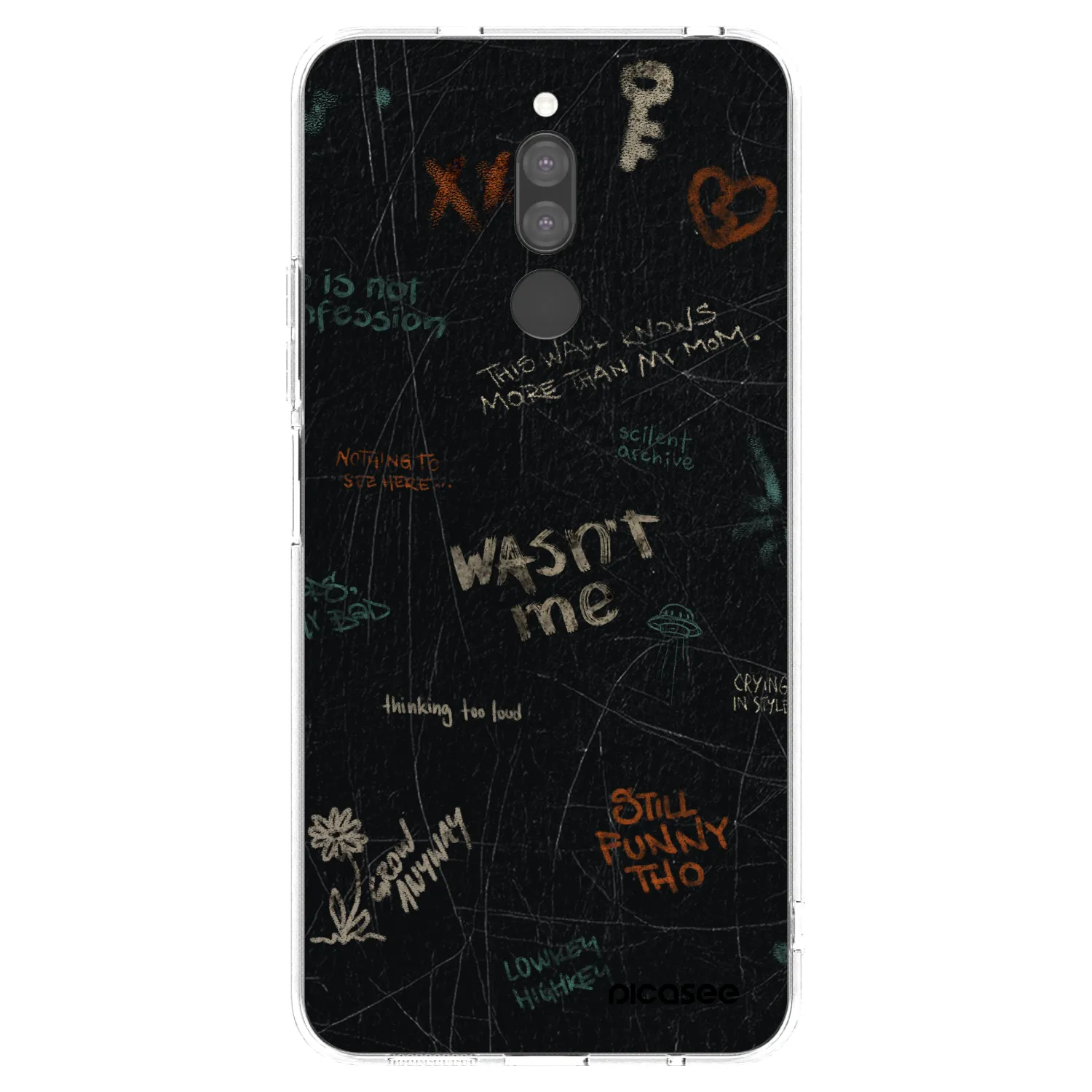 Picasee silikonový průhledný obal pro Xiaomi Redmi 8 - CONFESSION