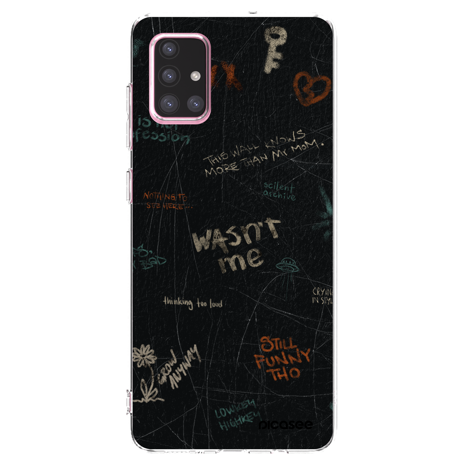 Picasee silikonový průhledný obal pro Samsung Galaxy A71 A715F - CONFESSION
