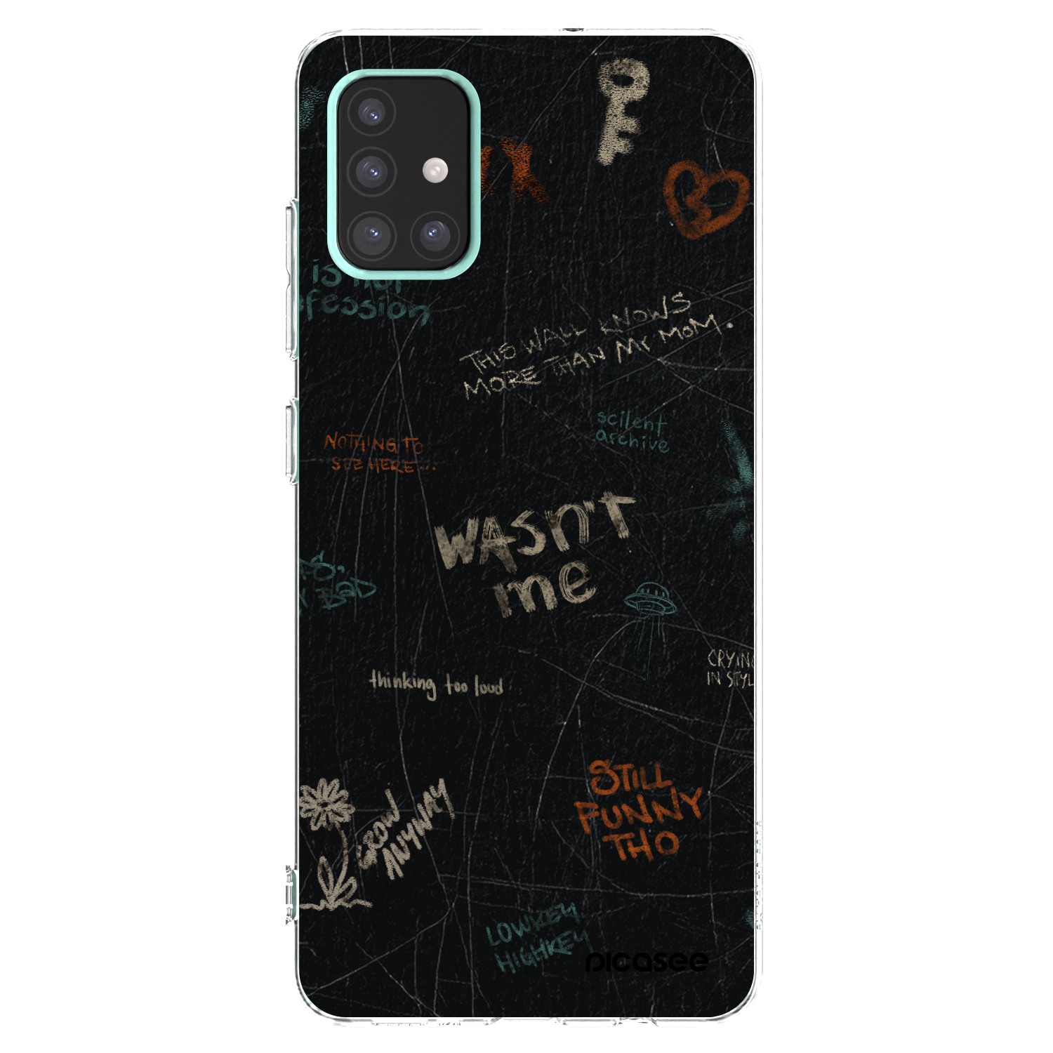 Picasee silikonový průhledný obal pro Samsung Galaxy A51 A515F - CONFESSION
