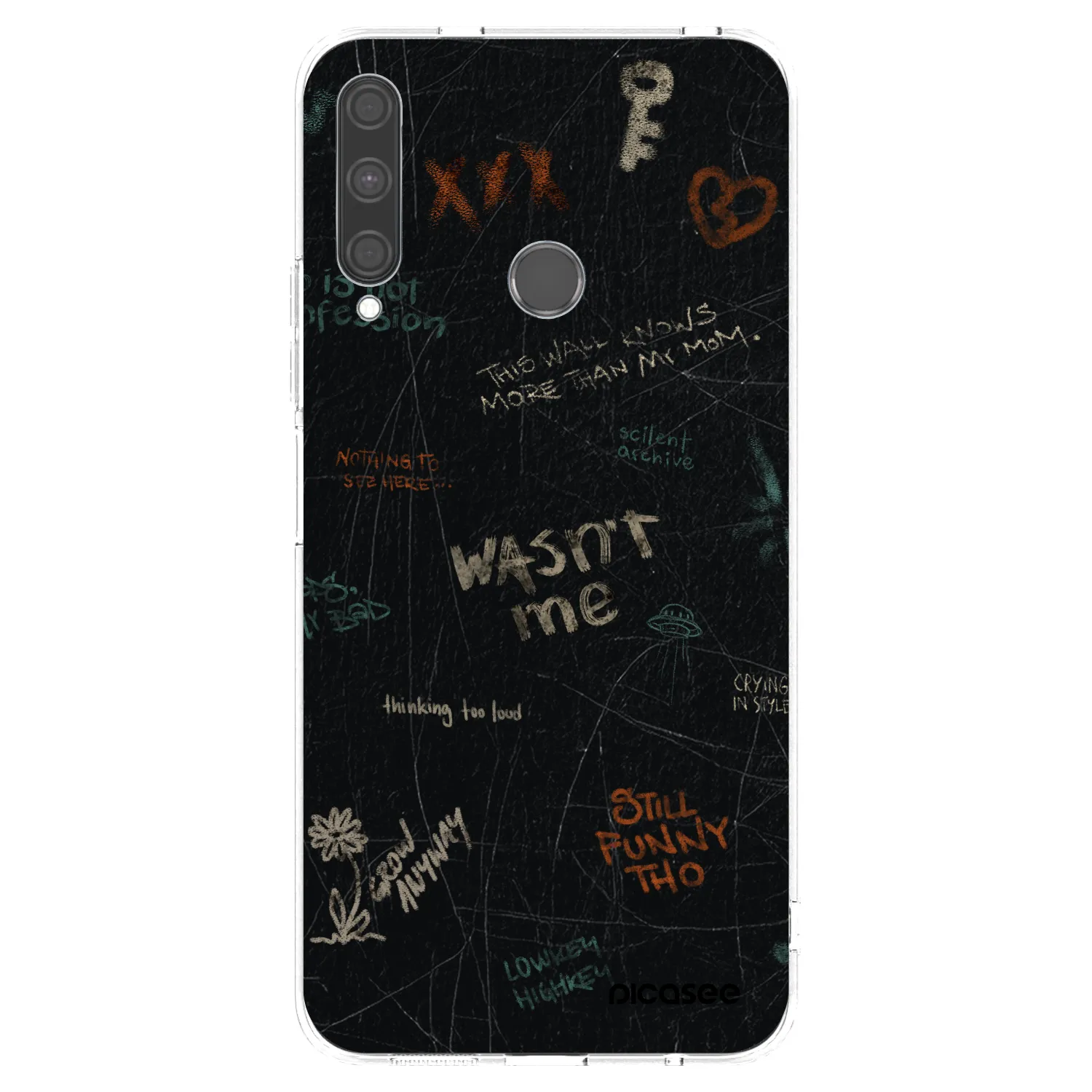 Picasee silikonový průhledný obal pro Huawei P40 Lite E - CONFESSION