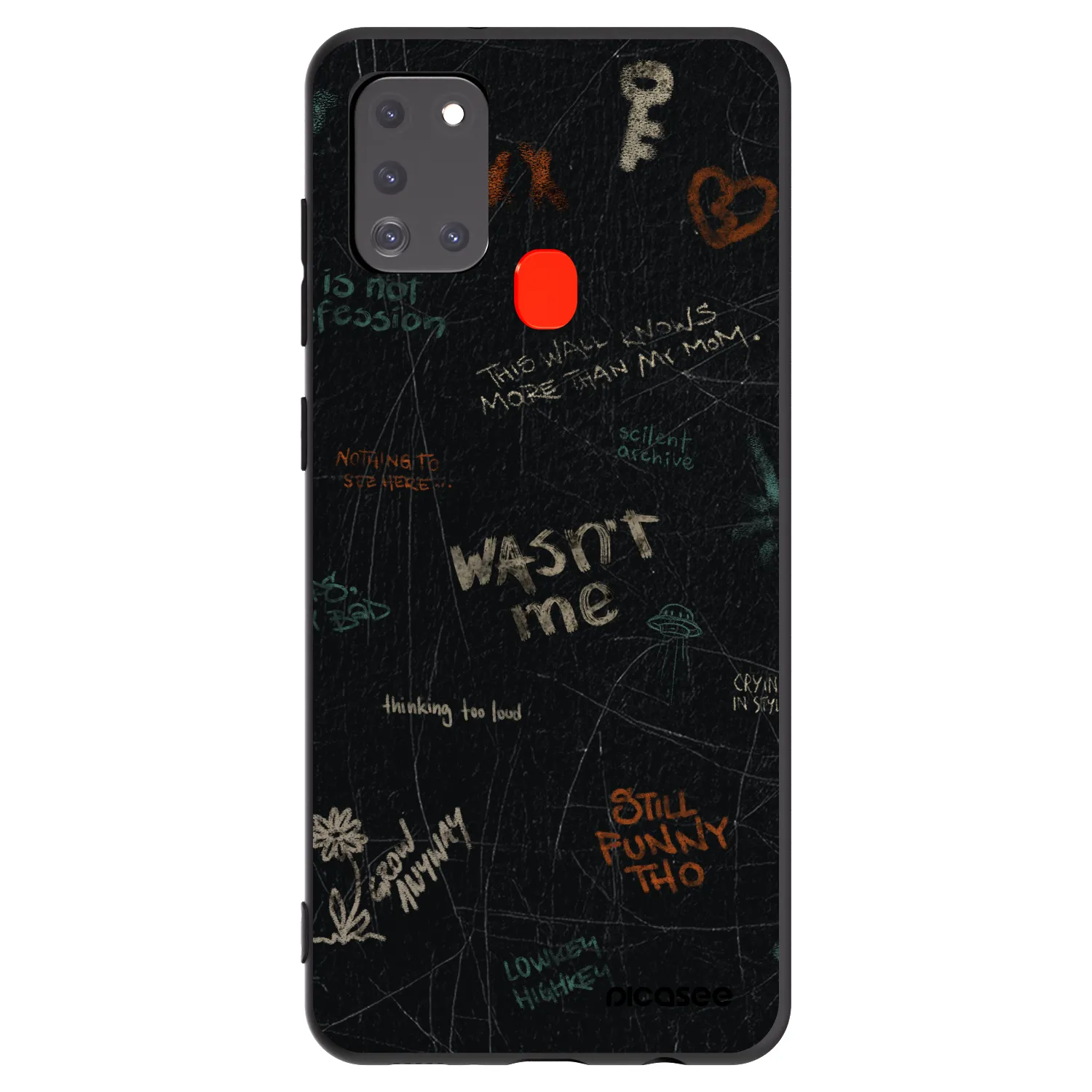 Picasee silikonový černý obal pro Samsung Galaxy A21s - CONFESSION