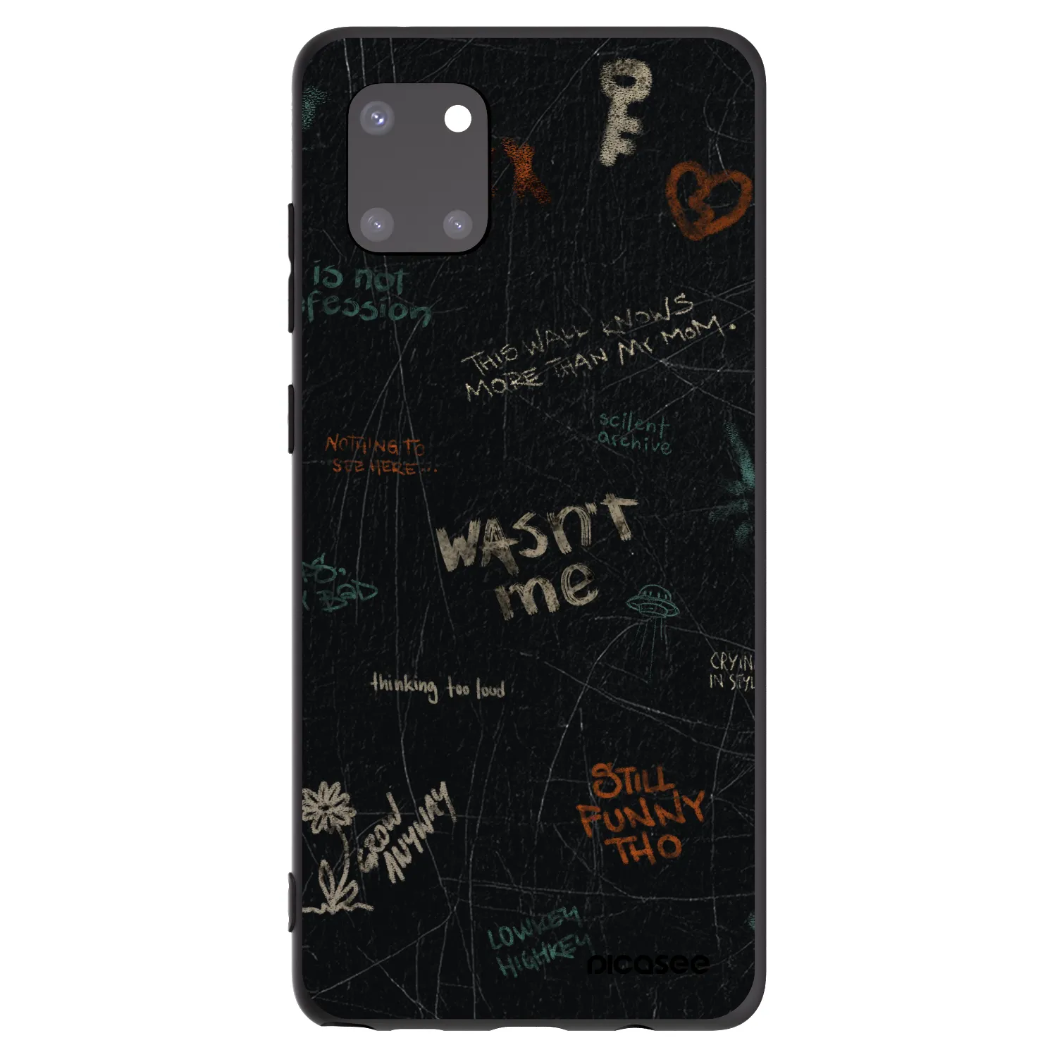 Picasee silikonový černý obal pro Samsung Galaxy Note 10 Lite N770F - CONFESSION