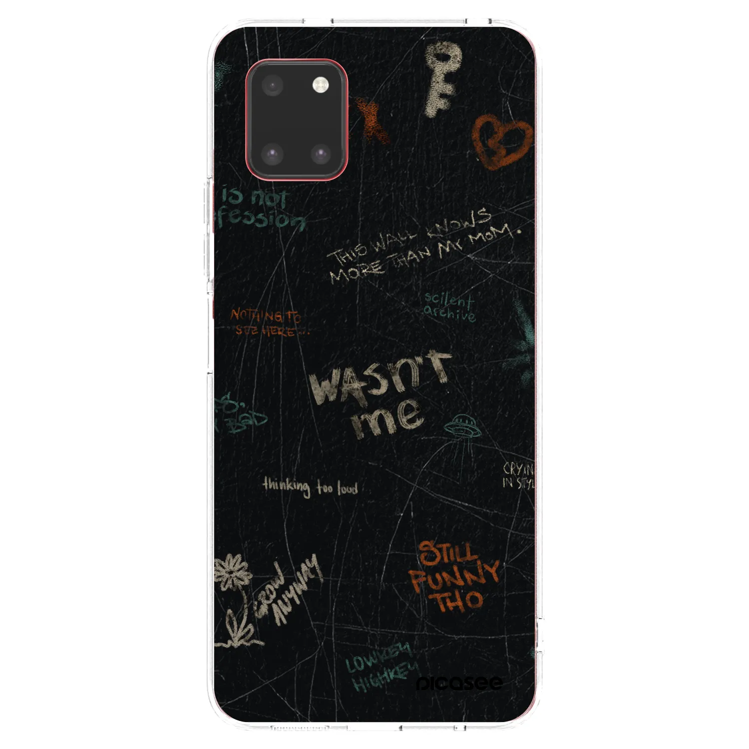 Picasee silikonový průhledný obal pro Samsung Galaxy Note 10 Lite N770F - CONFESSION
