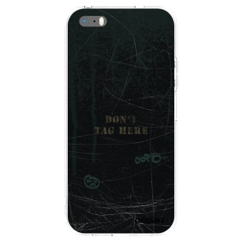 Picasee silikonový průhledný obal pro Apple iPhone 5/5S/SE - DON´T TAG