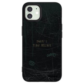 Picasee silikonový černý obal pro Apple iPhone 12 - DON´T TAG
