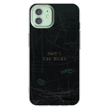 Picasee silikonový průhledný obal pro Apple iPhone 12 - DON´T TAG