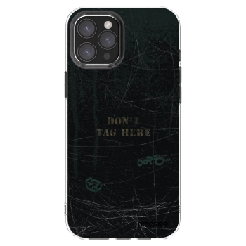 Picasee silikonový průhledný obal pro Apple iPhone 12 Pro Max - DON´T TAG