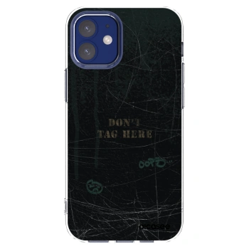 Picasee silikonový průhledný obal pro Apple iPhone 12 mini - DON´T TAG