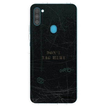 Picasee silikonový průhledný obal pro Samsung Galaxy M11 - DON´T TAG