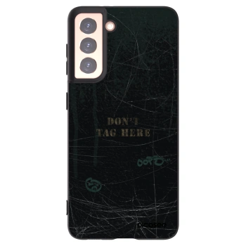 Picasee silikonový černý obal pro Samsung Galaxy S21 5G G991B - DON´T TAG