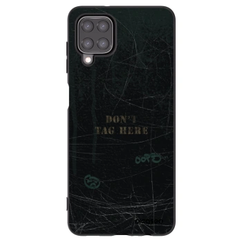 Picasee silikonový černý obal pro Samsung Galaxy A12 A125F - DON´T TAG