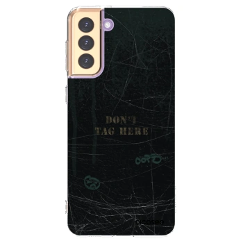 Picasee silikonový průhledný obal pro Samsung Galaxy S21+ 5G G996F - DON´T TAG