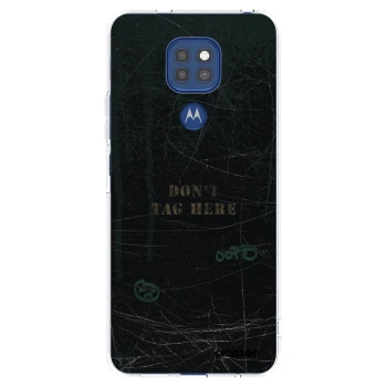 Picasee silikonový průhledný obal pro Motorola Moto G9 Play - DON´T TAG