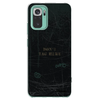 Picasee silikonový průhledný obal pro Xiaomi Redmi Note 10 Pro - DON´T TAG