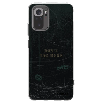 Picasee silikonový průhledný obal pro Xiaomi Redmi Note 10S - DON´T TAG