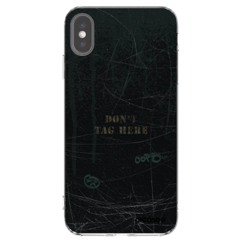 Picasee silikonový průhledný obal pro Apple iPhone XS Max - DON´T TAG