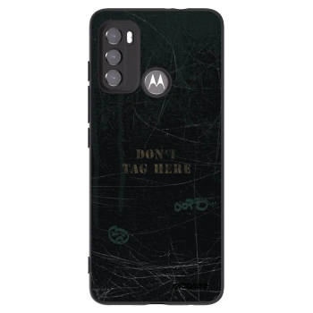 Picasee silikonový černý obal pro Motorola Moto G60 - DON´T TAG