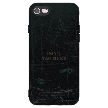 Picasee silikonový černý obal pro Apple iPhone SE 2022 - DON´T TAG